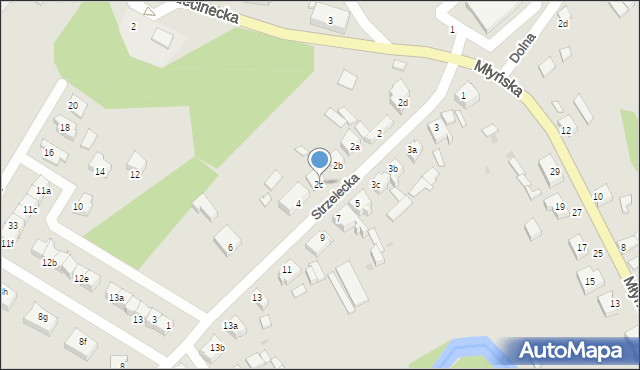 Czarne, Strzelecka, 2c, mapa Czarne