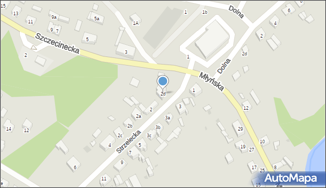 Czarne, Strzelecka, 2d, mapa Czarne