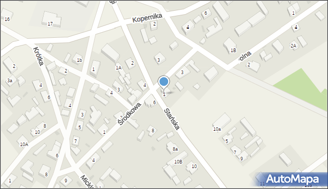 Czarnów, Stańska, 1, mapa Czarnów