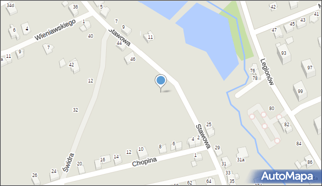 Czechowice-Dziedzice, Stawowa, 50, mapa Czechowic-Dziedzic