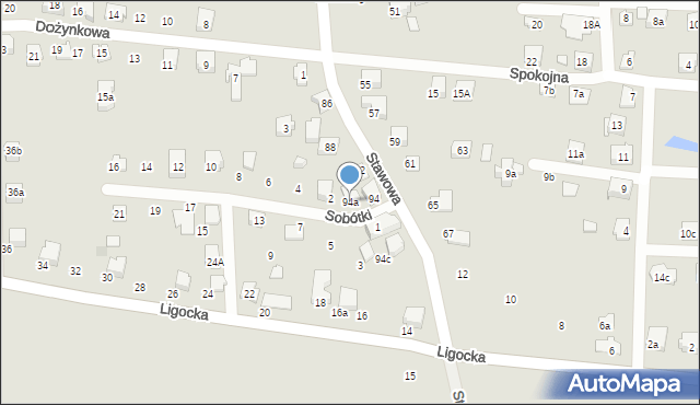 Czechowice-Dziedzice, Stawowa, 94a, mapa Czechowic-Dziedzic