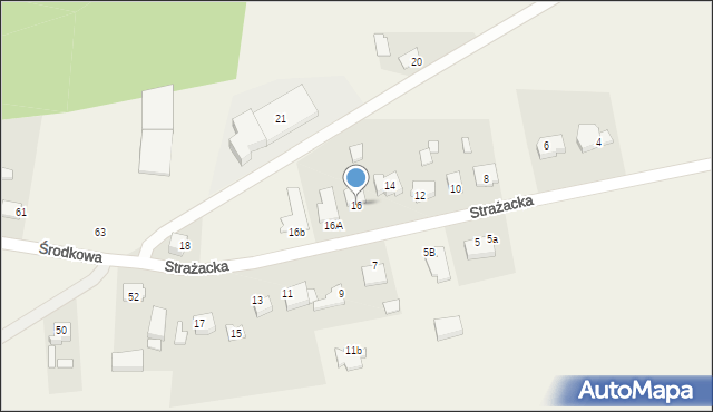 Czekanów, Strażacka, 16, mapa Czekanów