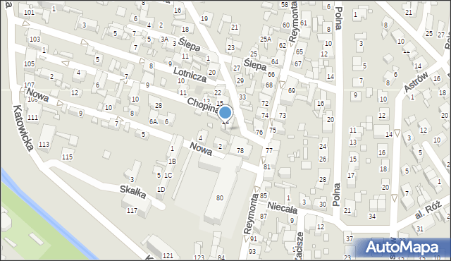 Czeladź, Strzelecka, 26, mapa Czeladź