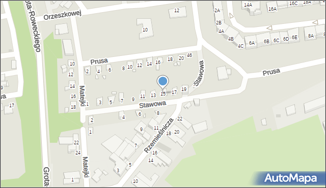 Czeladź, Stawowa, 15, mapa Czeladź