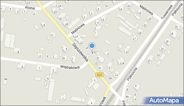 Czempiń, Stęszewska, 8, mapa Czempiń