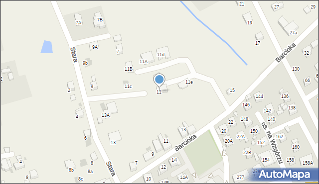Czernica, Stara, 11, mapa Czernica