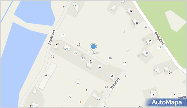 Czernichów, Stawowa, 17, mapa Czernichów