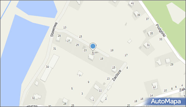 Czernichów, Stawowa, 21, mapa Czernichów