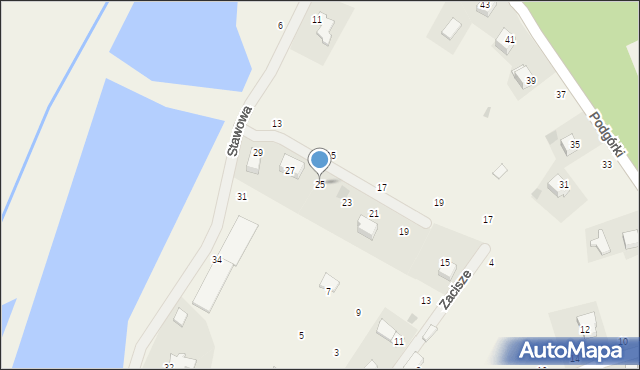 Czernichów, Stawowa, 25, mapa Czernichów