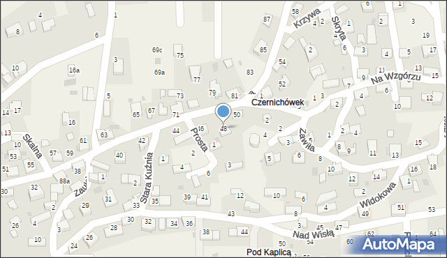 Czernichów, Stefczyka Franciszka, 48, mapa Czernichów
