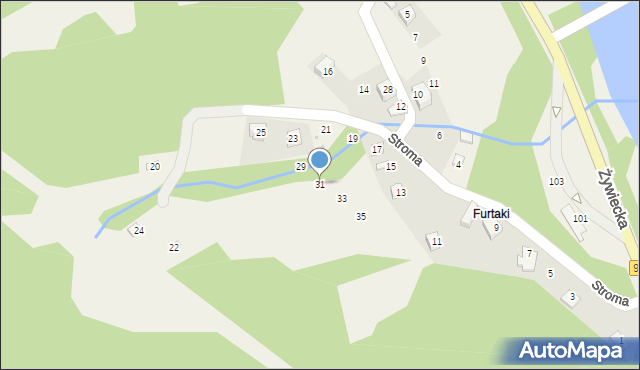 Czernichów, Stroma, 31, mapa Czernichów