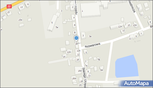 Czersk, Starego Urzędu, 10, mapa Czersk