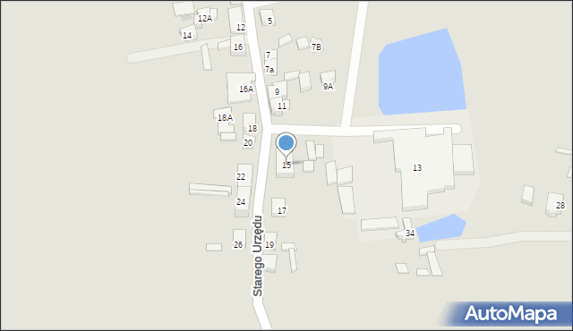 Czersk, Starego Urzędu, 15, mapa Czersk