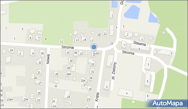 Czerwonak, Stroma, 12, mapa Czerwonak