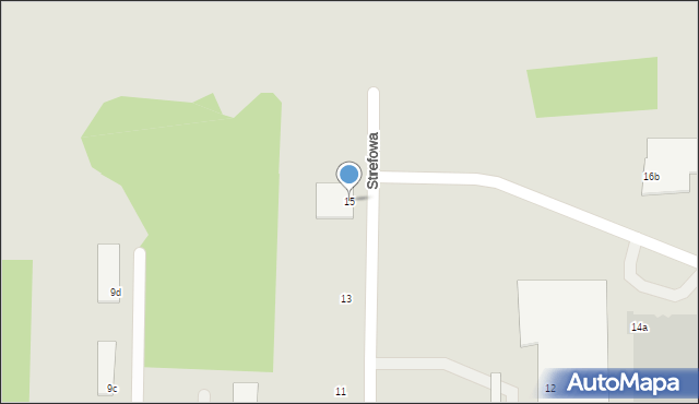 Częstochowa, Strefowa, 15, mapa Częstochowy