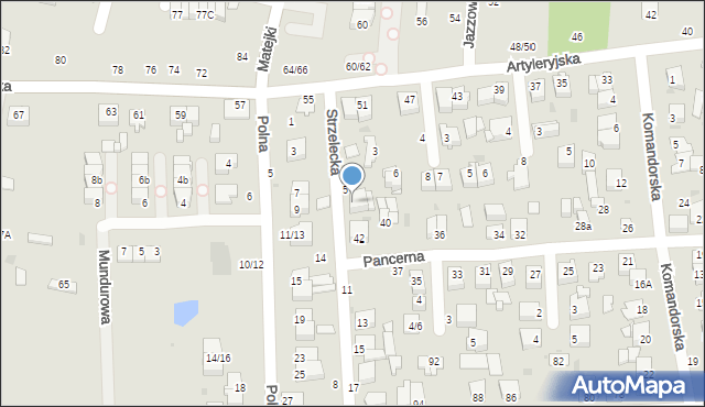Częstochowa, Strzelecka, 7, mapa Częstochowy