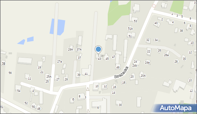 Czosnów, Strażacka, 43A, mapa Czosnów