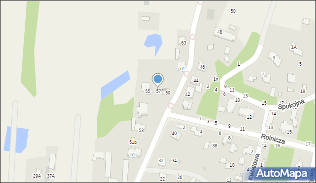 Czosnów, Strażacka, 57, mapa Czosnów