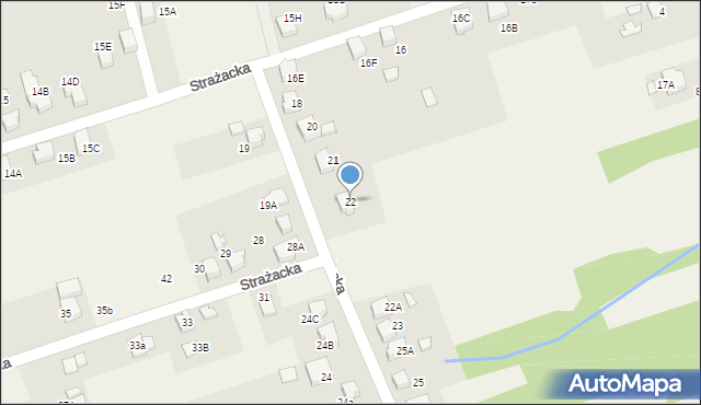 Czyżowice, Strażacka, 22, mapa Czyżowice