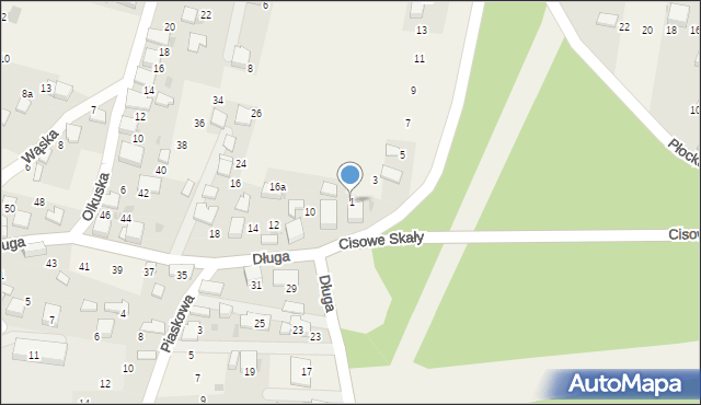 Czyżówka, Studzienna, 1, mapa Czyżówka