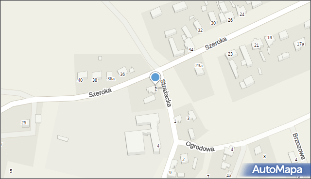 Dąbie, Strażacka, 2, mapa Dąbie