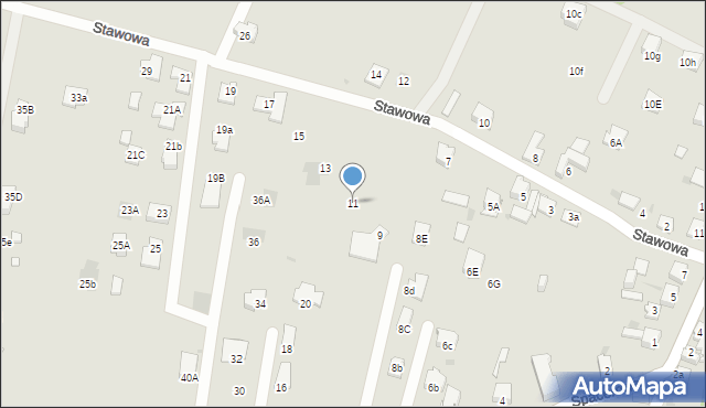 Dąbrowa Górnicza, Stawowa, 11, mapa Dąbrowa Górnicza