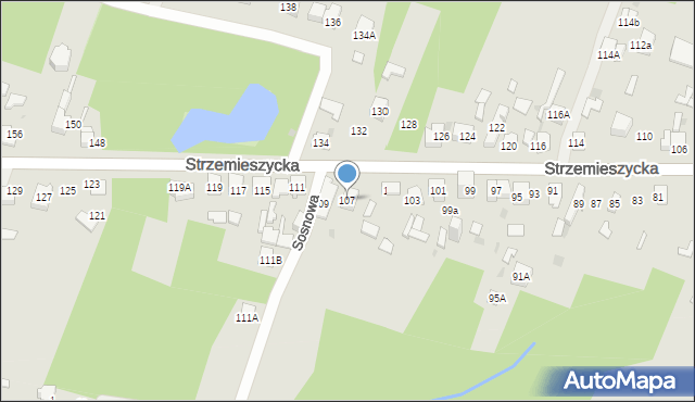Dąbrowa Górnicza, Strzemieszycka, 107, mapa Dąbrowa Górnicza