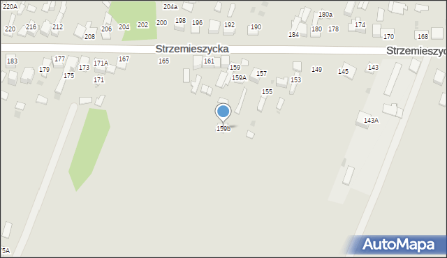 Dąbrowa Górnicza, Strzemieszycka, 159b, mapa Dąbrowa Górnicza