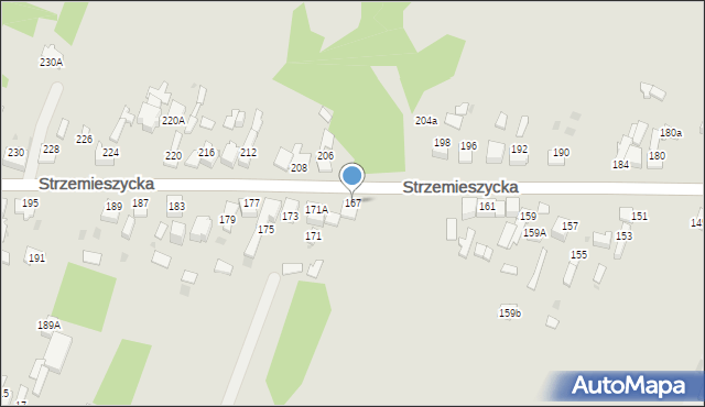 Dąbrowa Górnicza, Strzemieszycka, 167, mapa Dąbrowa Górnicza