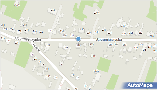 Dąbrowa Górnicza, Strzemieszycka, 201, mapa Dąbrowa Górnicza