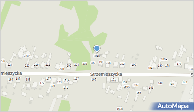 Dąbrowa Górnicza, Strzemieszycka, 204a, mapa Dąbrowa Górnicza