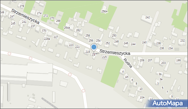 Dąbrowa Górnicza, Strzemieszycka, 217, mapa Dąbrowa Górnicza
