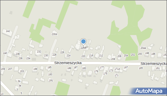 Dąbrowa Górnicza, Strzemieszycka, 220A, mapa Dąbrowa Górnicza