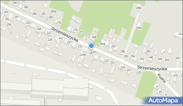 Dąbrowa Górnicza, Strzemieszycka, 227, mapa Dąbrowa Górnicza