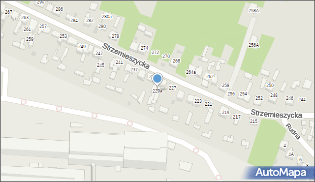 Dąbrowa Górnicza, Strzemieszycka, 229a, mapa Dąbrowa Górnicza