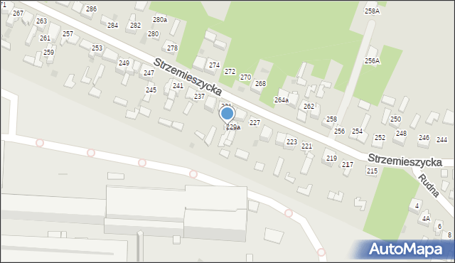 Dąbrowa Górnicza, Strzemieszycka, 231a, mapa Dąbrowa Górnicza