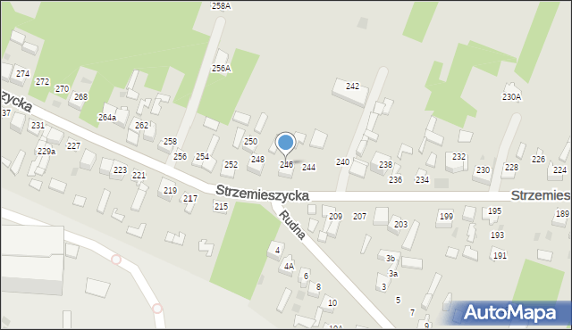 Dąbrowa Górnicza, Strzemieszycka, 246, mapa Dąbrowa Górnicza