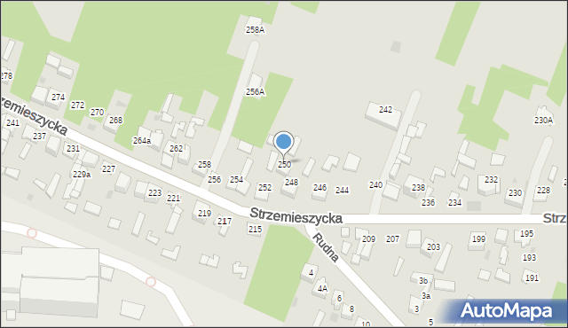 Dąbrowa Górnicza, Strzemieszycka, 250, mapa Dąbrowa Górnicza