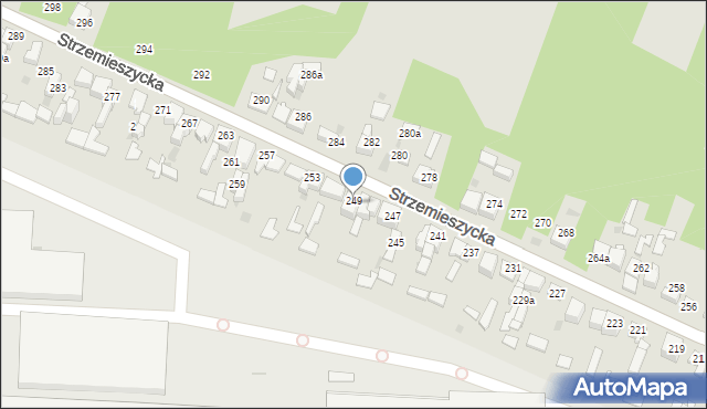 Dąbrowa Górnicza, Strzemieszycka, 251A, mapa Dąbrowa Górnicza