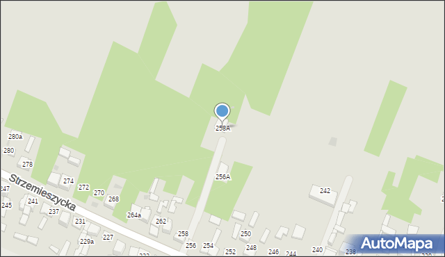 Dąbrowa Górnicza, Strzemieszycka, 258A, mapa Dąbrowa Górnicza