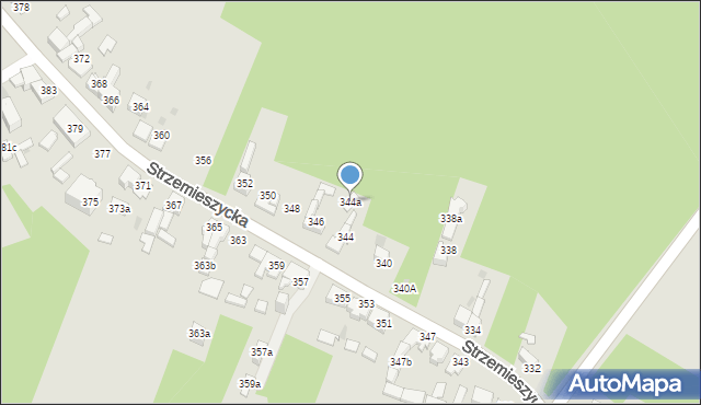 Dąbrowa Górnicza, Strzemieszycka, 344a, mapa Dąbrowa Górnicza