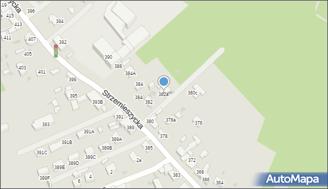 Dąbrowa Górnicza, Strzemieszycka, 382a, mapa Dąbrowa Górnicza