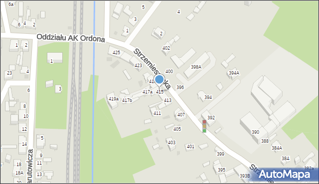 Dąbrowa Górnicza, Strzemieszycka, 415, mapa Dąbrowa Górnicza