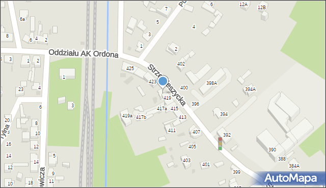 Dąbrowa Górnicza, Strzemieszycka, 421, mapa Dąbrowa Górnicza