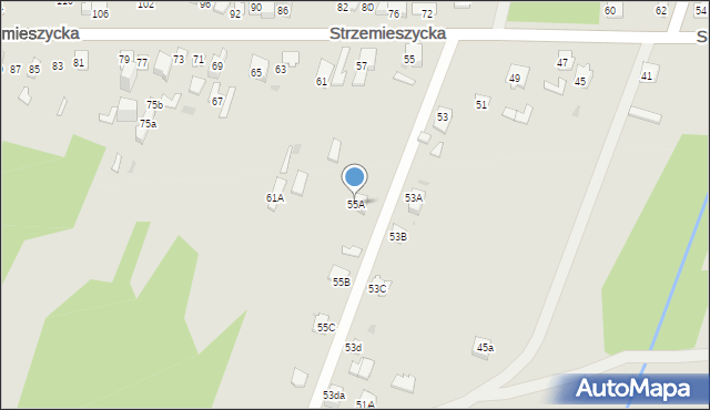 Dąbrowa Górnicza, Strzemieszycka, 55A, mapa Dąbrowa Górnicza