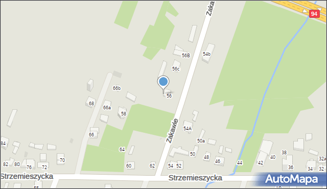 Dąbrowa Górnicza, Strzemieszycka, 56A, mapa Dąbrowa Górnicza