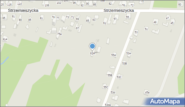 Dąbrowa Górnicza, Strzemieszycka, 61A, mapa Dąbrowa Górnicza