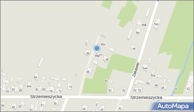 Dąbrowa Górnicza, Strzemieszycka, 66a, mapa Dąbrowa Górnicza