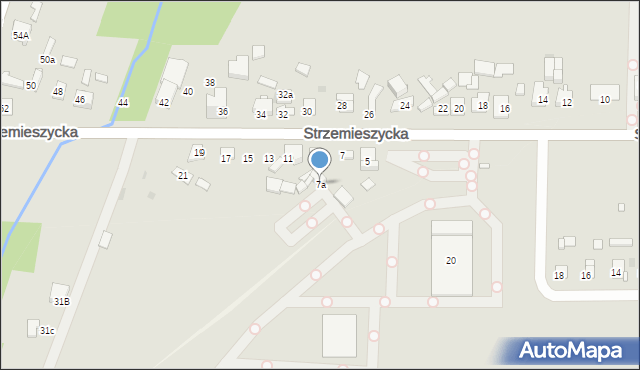 Dąbrowa Górnicza, Strzemieszycka, 7a, mapa Dąbrowa Górnicza