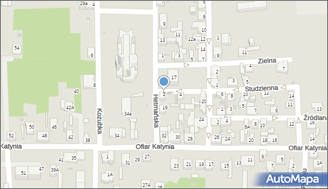 Dąbrowa Górnicza, Studzienna, 2, mapa Dąbrowa Górnicza